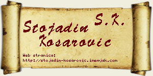 Stojadin Košarović vizit kartica